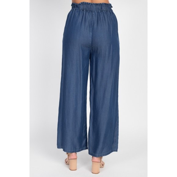 Wide Leg Lyocell Pants - Picture 5 of 8